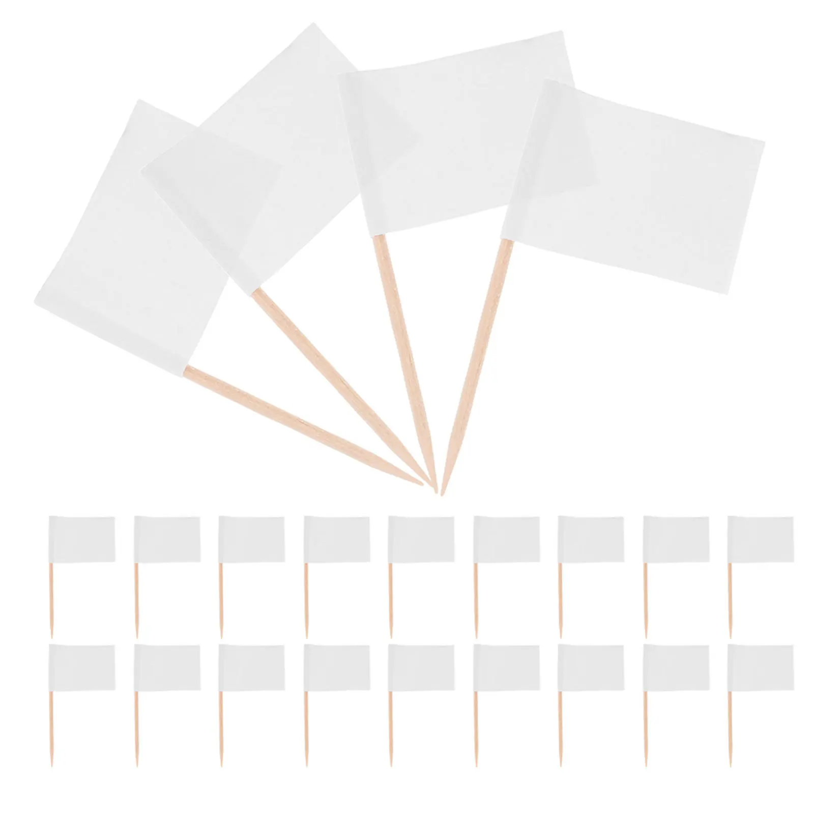 

300Pcs Blank Toothpick Flags Cheese Markers for Charcuterie Board Party Buffet Food Signs Cheese Accessories Toothpick Flags