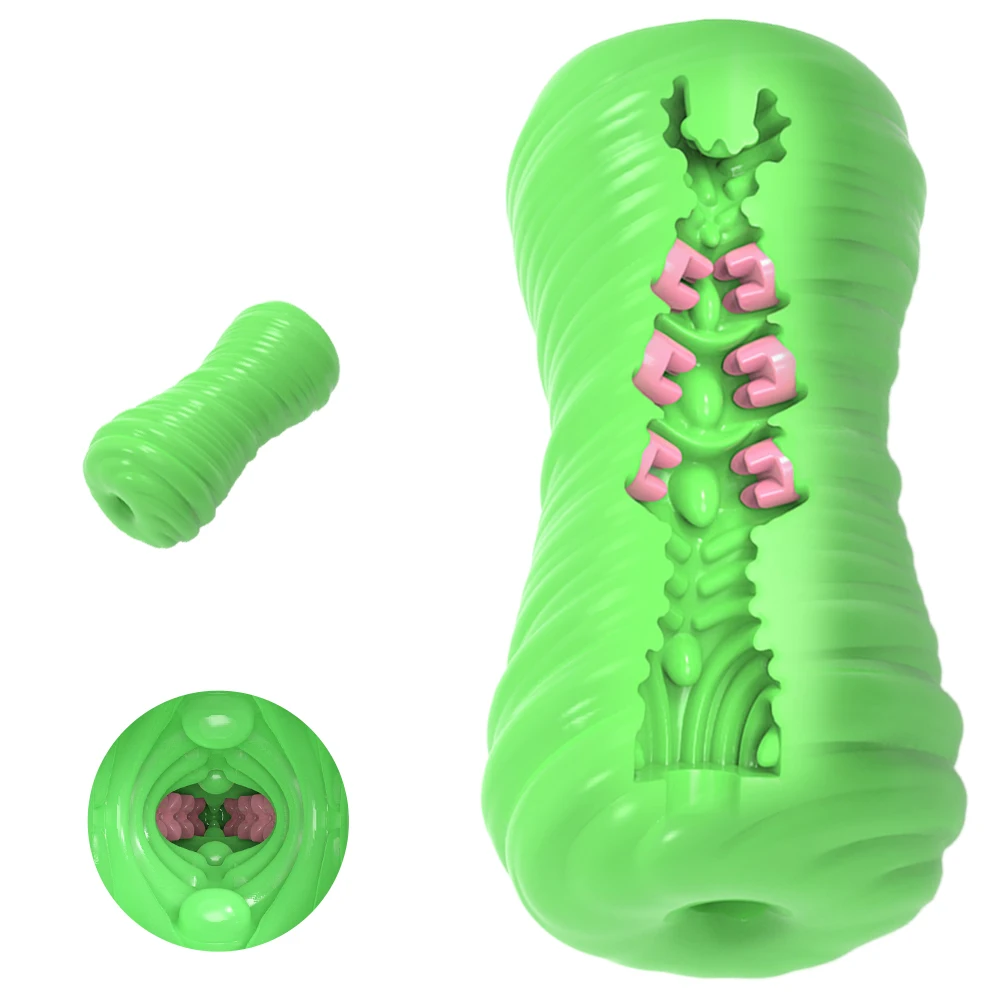 Manual Male Masturbators Soft Sucking Extrusion Penis Sleeve Blowjob Portable Sex Toys for Men Vagina Textured Penis Stimulation - view 2