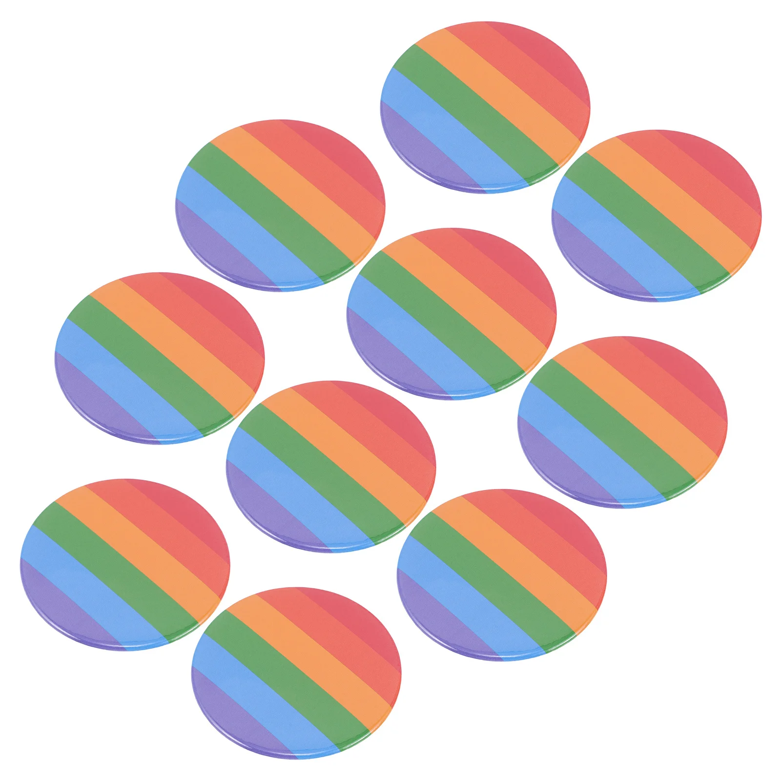 

10Pcs Pride Month Buttons Colorful Pinback Pins Party Decorations Support Gay Pride Day Accessories