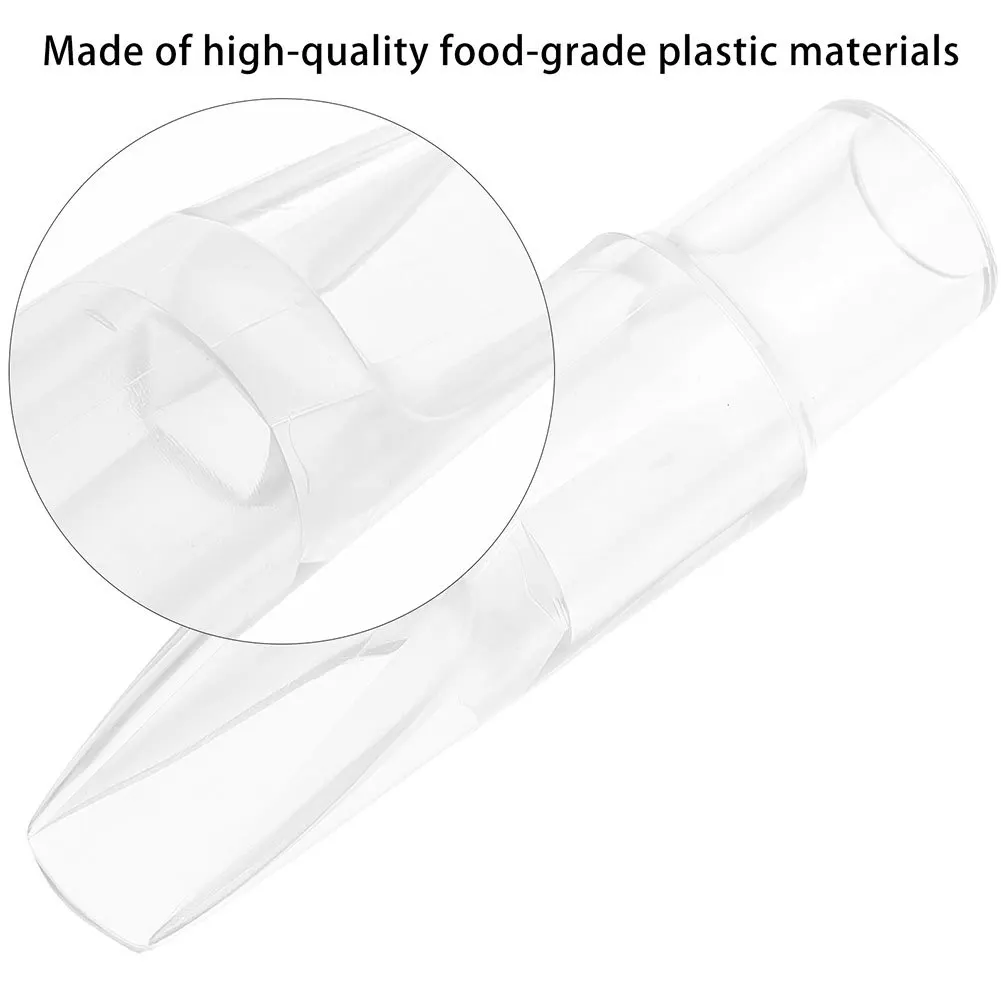 

Transparent Soprano Saxophone Head Durable Plastic Easy Blow Saxophone Replacement Professional Musical Accessory Instrument