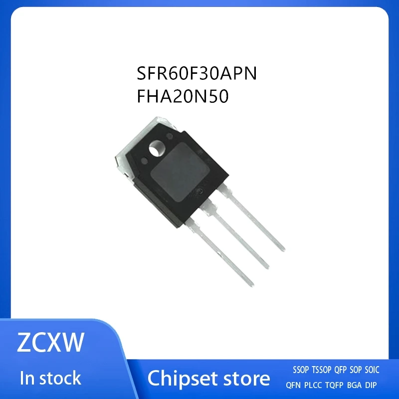 10Pcs/Lot  SFR60F30APN 60F30A FHA20N50 TO-3P