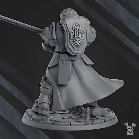 IMPERIAL TEMPLAR Crusader, Космический воин, Миниатюры Wargame, Рисунок, Бесконечность, Gamema