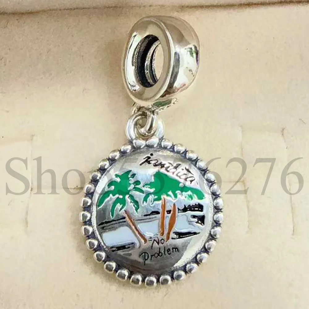 925 Sterling Silver Bead Mexico Italy New York Texas Palestine Dangle Charm For Fashion Women Bracelet Bangle Gift DIY Jewelry - view 6