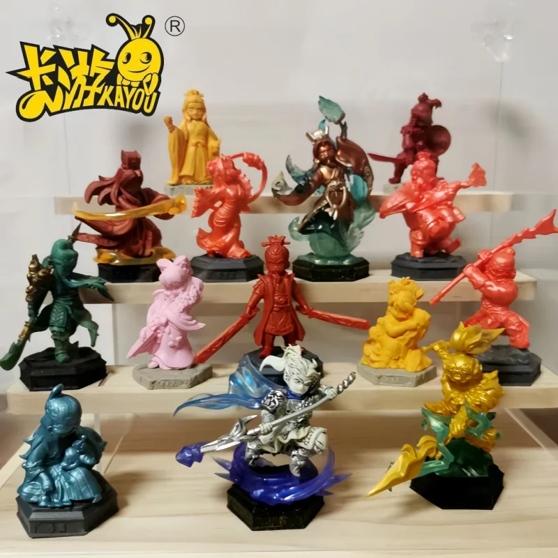 

KAYOU Three Kingdoms Rubber Doll Blind Box Star Collection Episode 3: Burning Red Cliff Zhuge Liang Zhou Yu Eraser Toy Kid Gifts