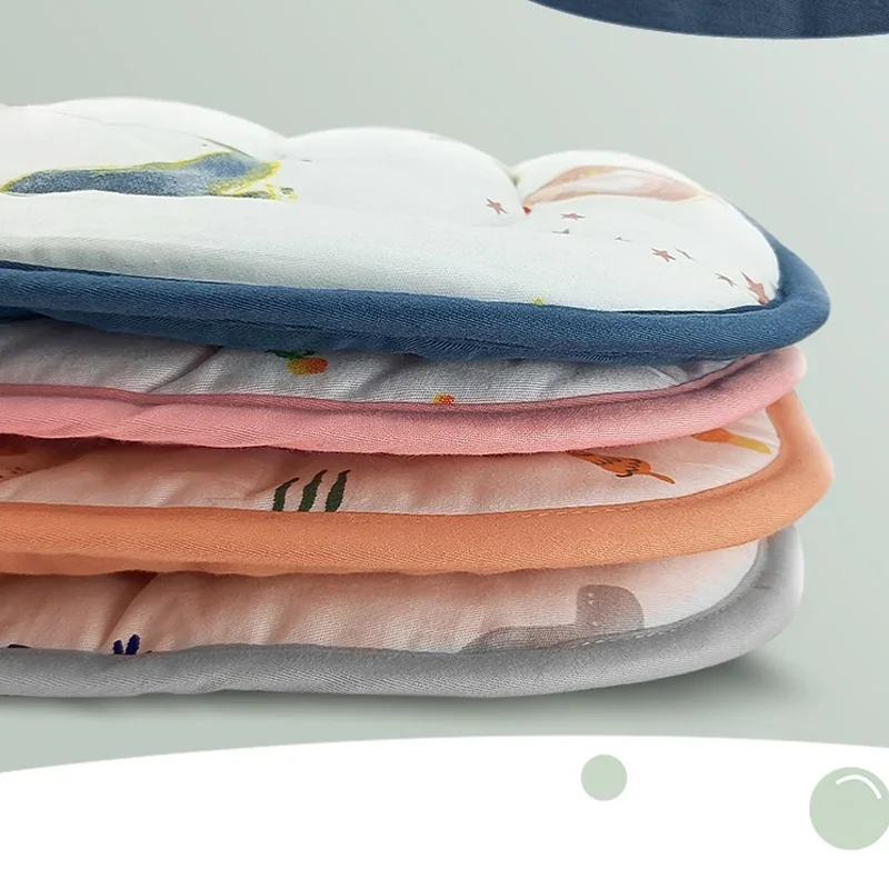 Comfortabele Katoenen Kinderwagen Pad Vier Seizoenen Algemene Zachte Zitkussen Kind Winkelwagen Zitmat Kinderwagen Kussen Voor 0-27M