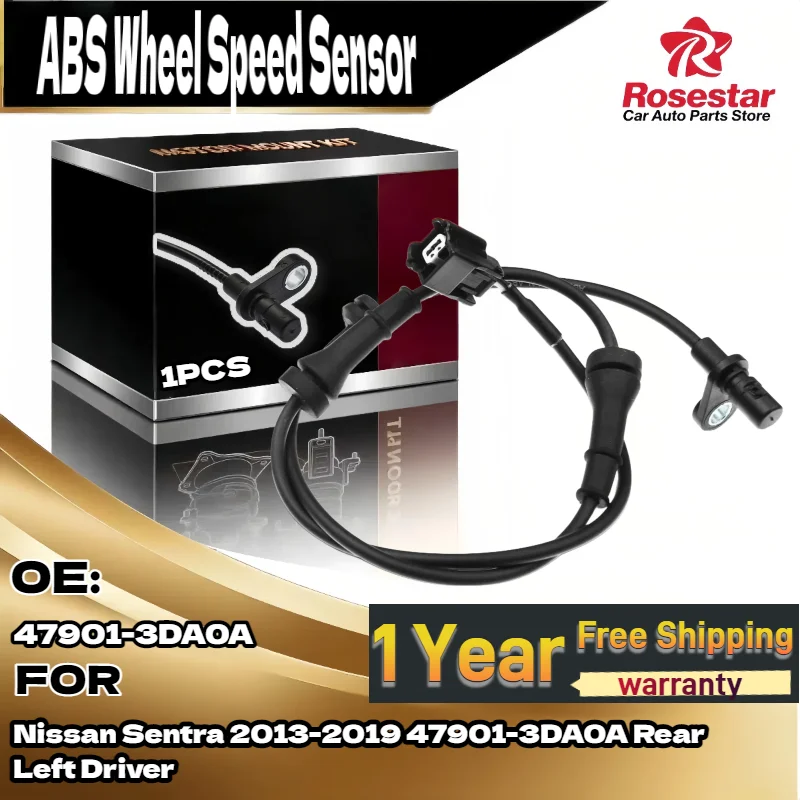 

ABS Wheel Speed Sensor 47901-3DA0A for Nissan Sentra 2013-2019 Rear Left Driver