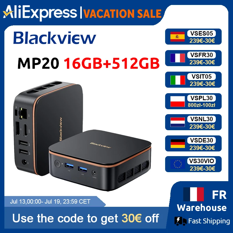 [Estreno Mundial] Blackview MP20 NUEVO Mini PC Windows 11 AMD R3 3300U 16GB (Compatible con un máximo de 32GB) DDR4… — oferta en AliExpress