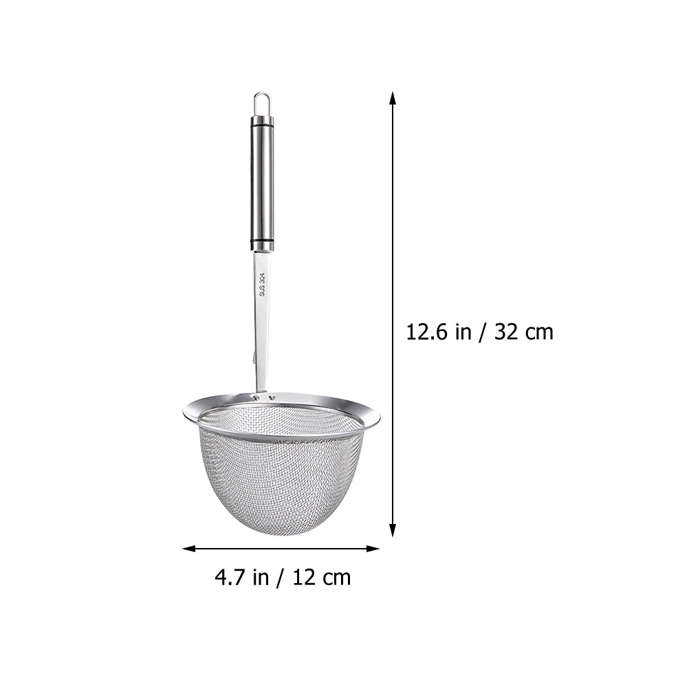 Cestino per colino per la casa Recinzione in acciaio inossidabile Utensili da cucina Pasta Gnocco Colino Cucchiaio Mestolo filtrante per uso domestico