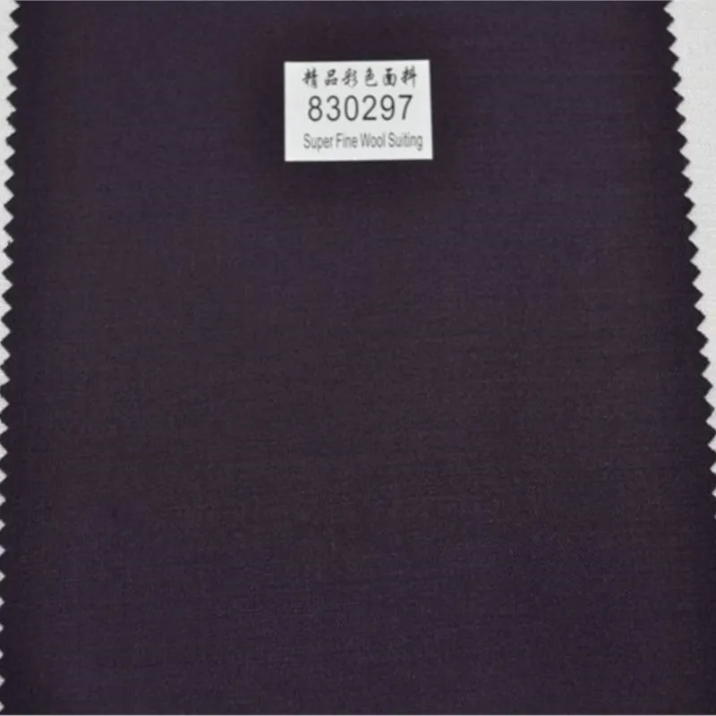 Non-ironing brown purple clothing fabric Spring and autumn suit trousers vest Zhongshan work clothes