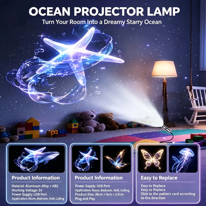 Car Accessories Bangkok - Lampu Proyektor Galaksi USB 6pcs Pola