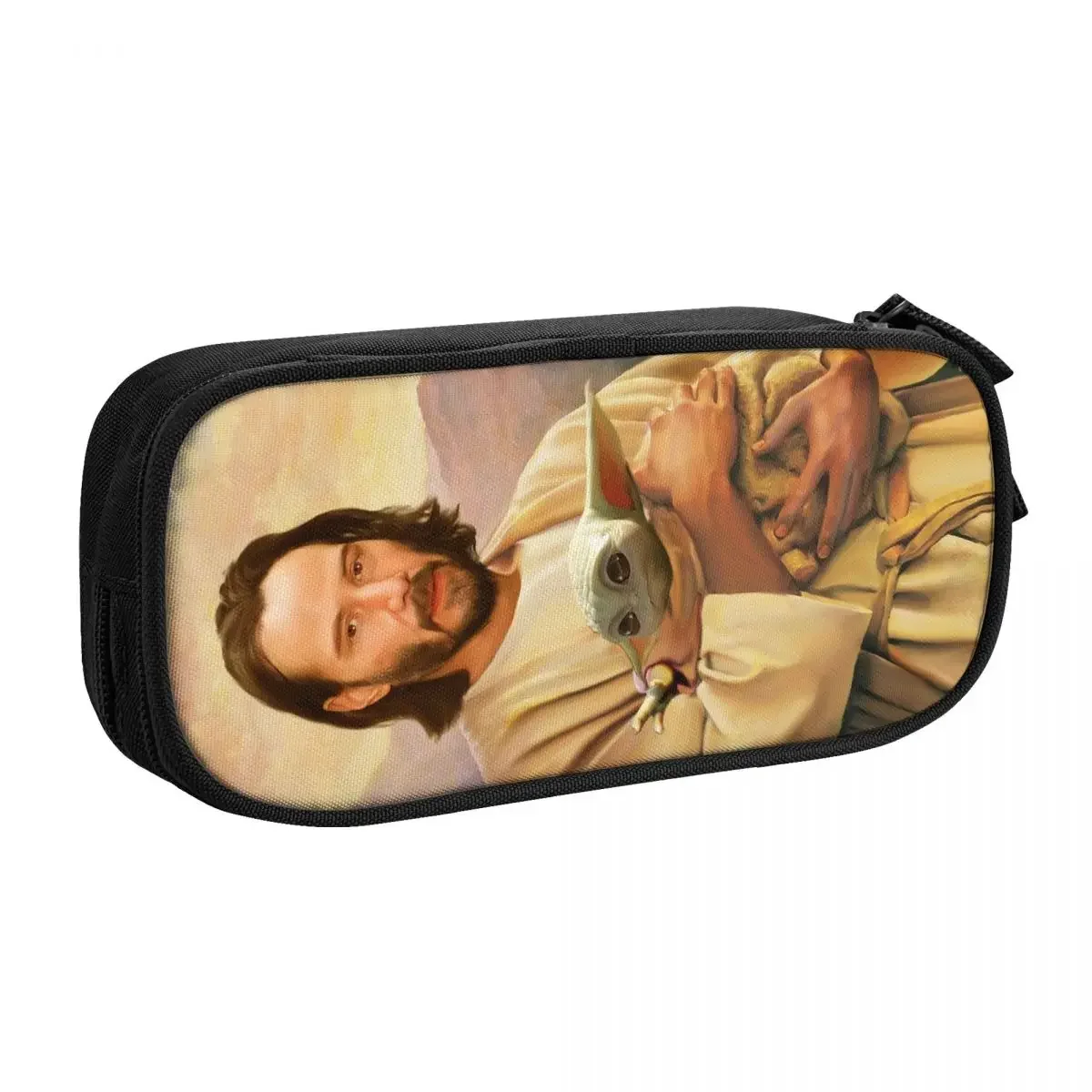 Custom Cute Saint Keanu Reeves And Pencil Cases for Boy Girl Large Capacity Pencil Pouch School Supplies