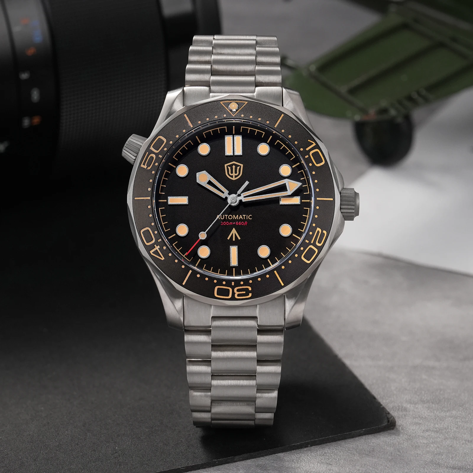 Watchdives WD007 V4 007 NTTD 機械式チタン時計 42 ミリメートル自動 PT5000 サファイア 200 メートル防水高級時計男性ギフト