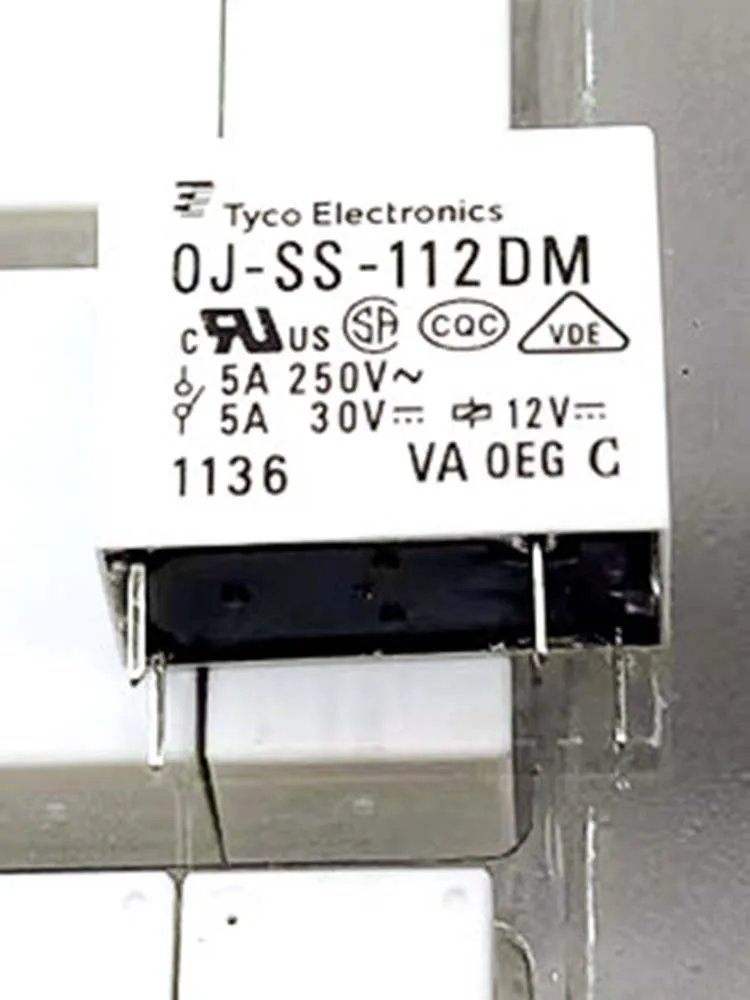 

5 PCS 12V Relay OJ-SS-112DM 12VDC 5A 4Pins