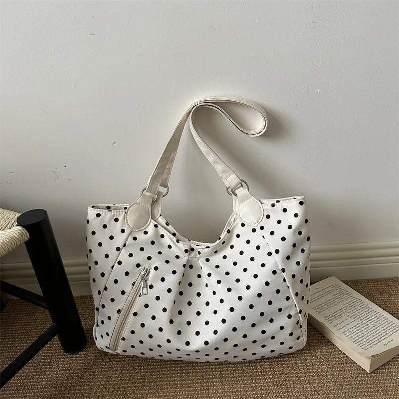 bolsa-de-ombro-casual-com-estampa-de-bolinhas-para-mulheres-bolsa-tote-feminina-de-grande-capacidade-para-uso-diario-bolsa-portatil-simples-com-ziper-para-estudantes-universitarios