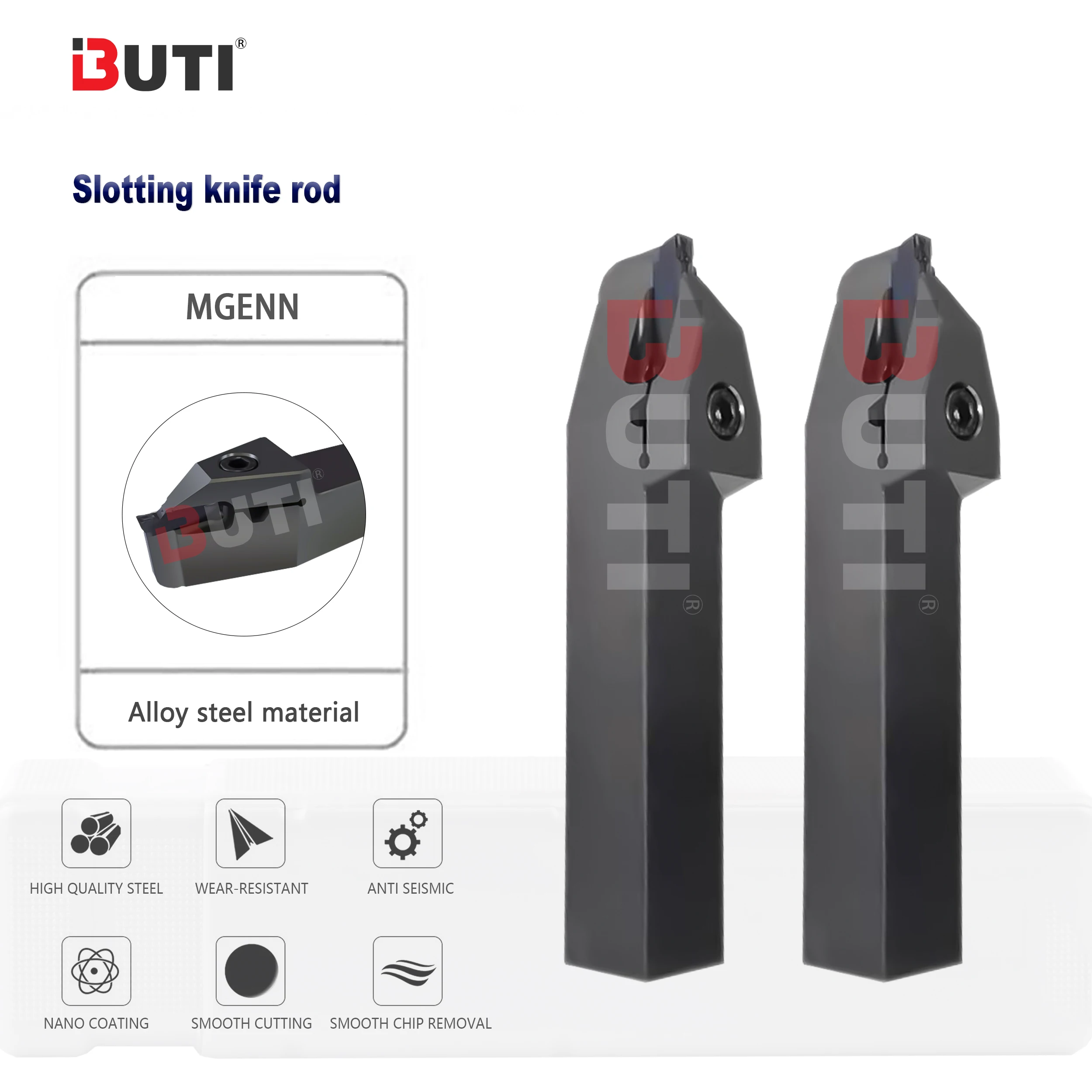 

Mid Mounted Short Blade Groove Cutter Bar MGENN 2020/2525 Straight Handle Outer Diameter Groove Cutting lathe CNC Cutting Tools