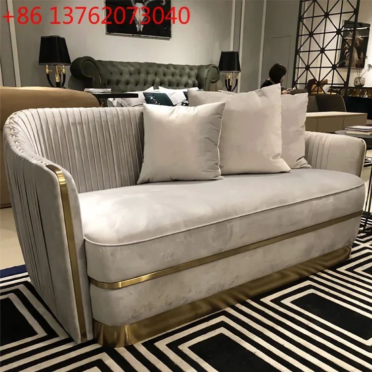 Light luxury fabric art American post-modern living room combination sofa luxury Italian style