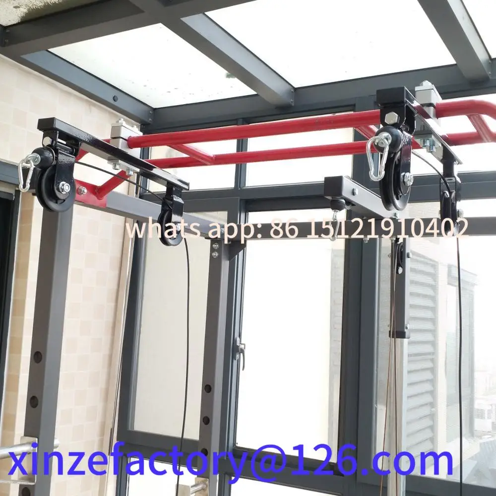 تكون مناسبة لنظام آلة كابل بكرة اللياقة البدنية DIY لأنبوب معدني مستدير، ملحقات التمرين المنزلي، رفع تحميل الصالة الرياضية #4