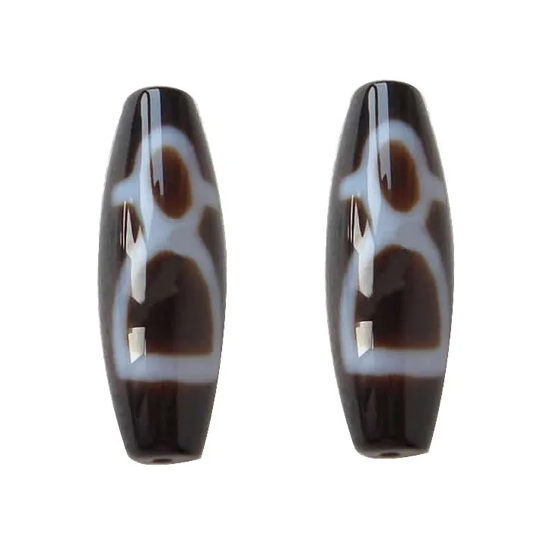 Amulet Grade Agate Necklace Natural Wealth Men Tibetan Dzi Beads Oval DIY Pendant Accessories