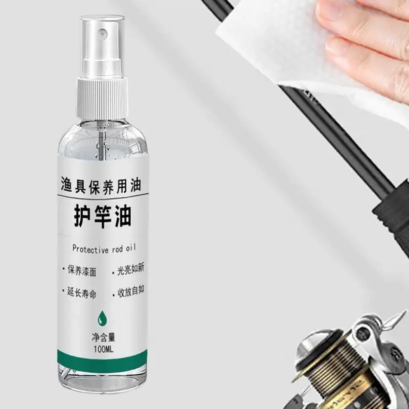 Fishing Reel Oil Spray Rod Oil Spray Spray Fishing Rod Cleaner 100ml Fishing Rod Oil For Clean Protect And Maintain Your Rod