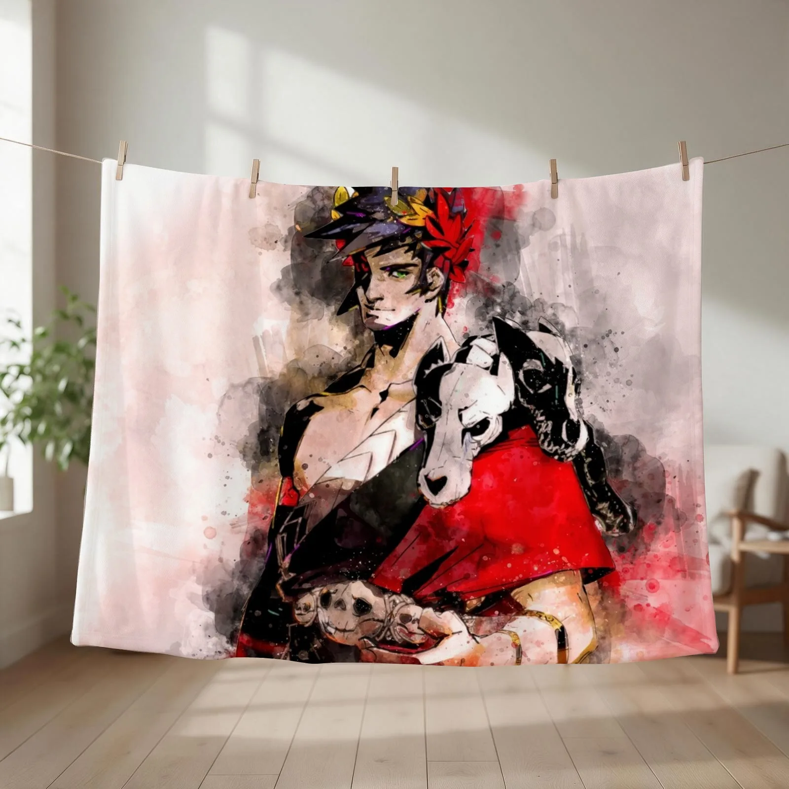 Zagreus - Hades (Watercolor) Throw Blanket