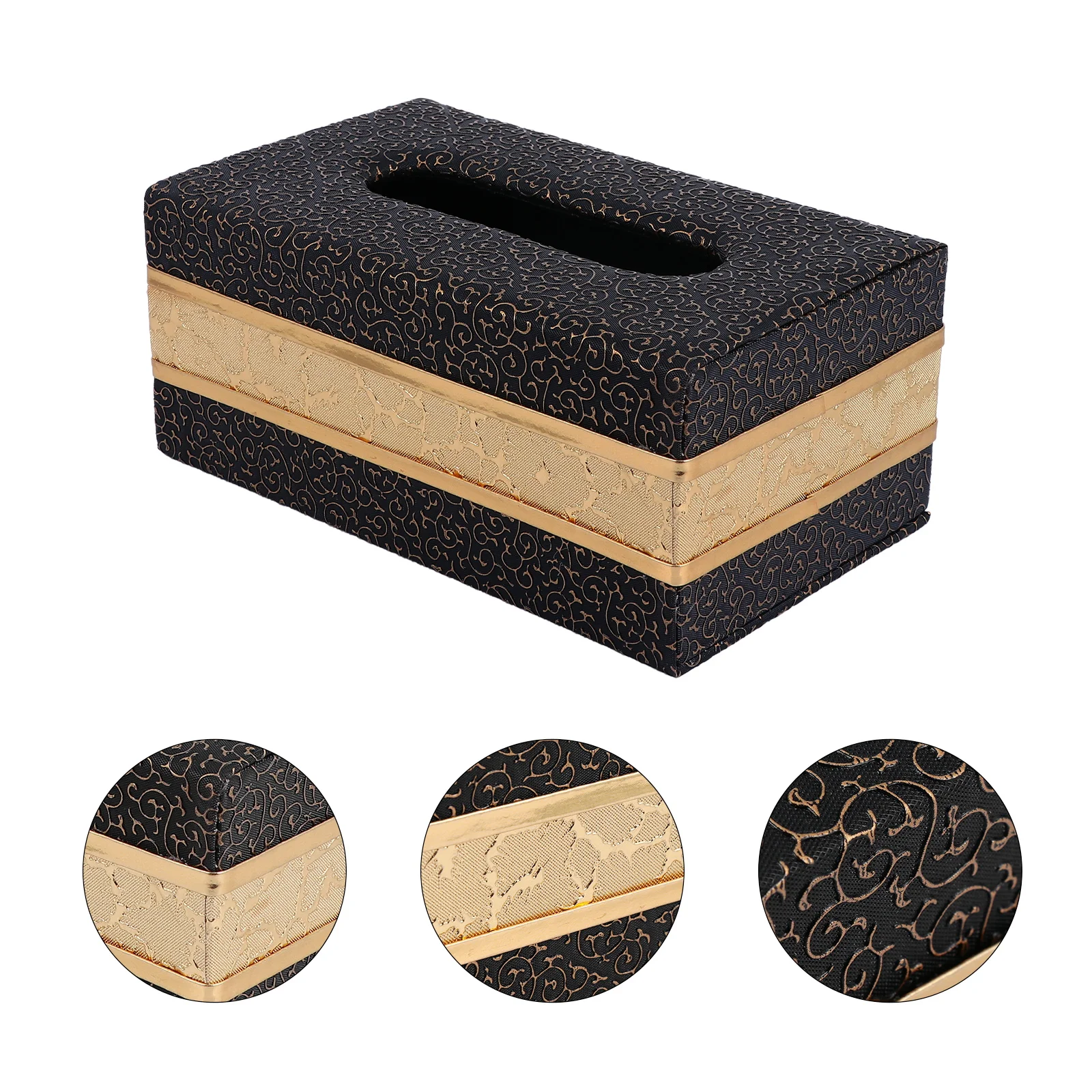 

Tissue Box Paper Towel Holder Napkin Storage Container Home Decor Bathroom Vanity Office Use Vintage Design Material