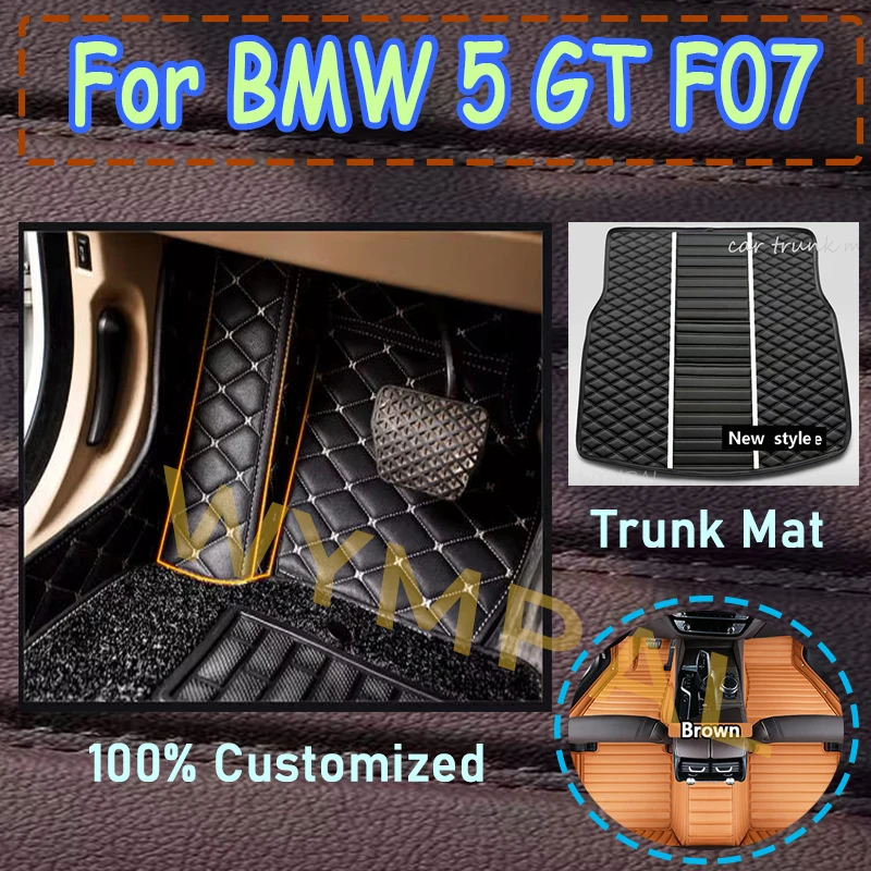 

Luxury Car floor mats for BMW 5 GT F07 535i 528i（Five seats）2014 2015 2016 2017 Auto Pads Automobile Carpet Cover Interior mat