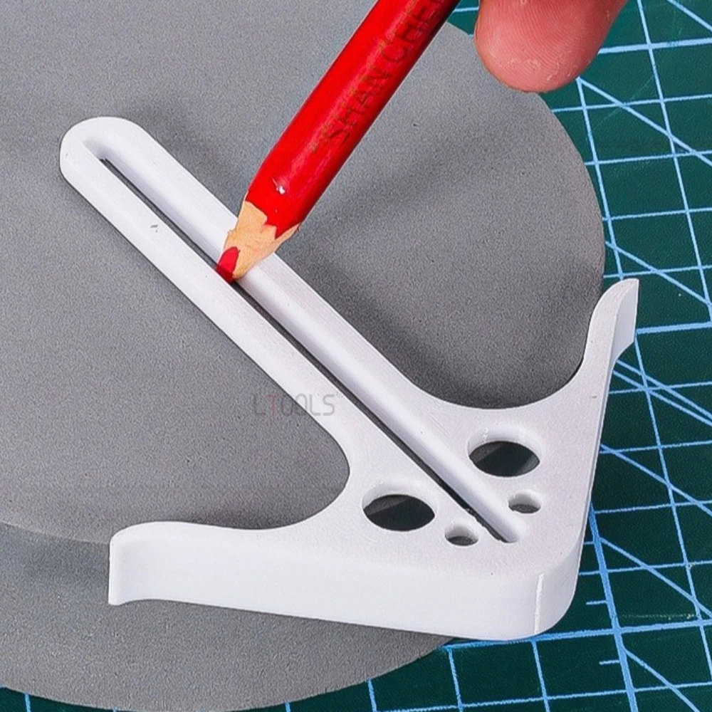 

Carpenter Center Locator Lightweight Plastic Marking and Positioning Ruler Compact Wood Quick Positioning Center Auxiliary Tools