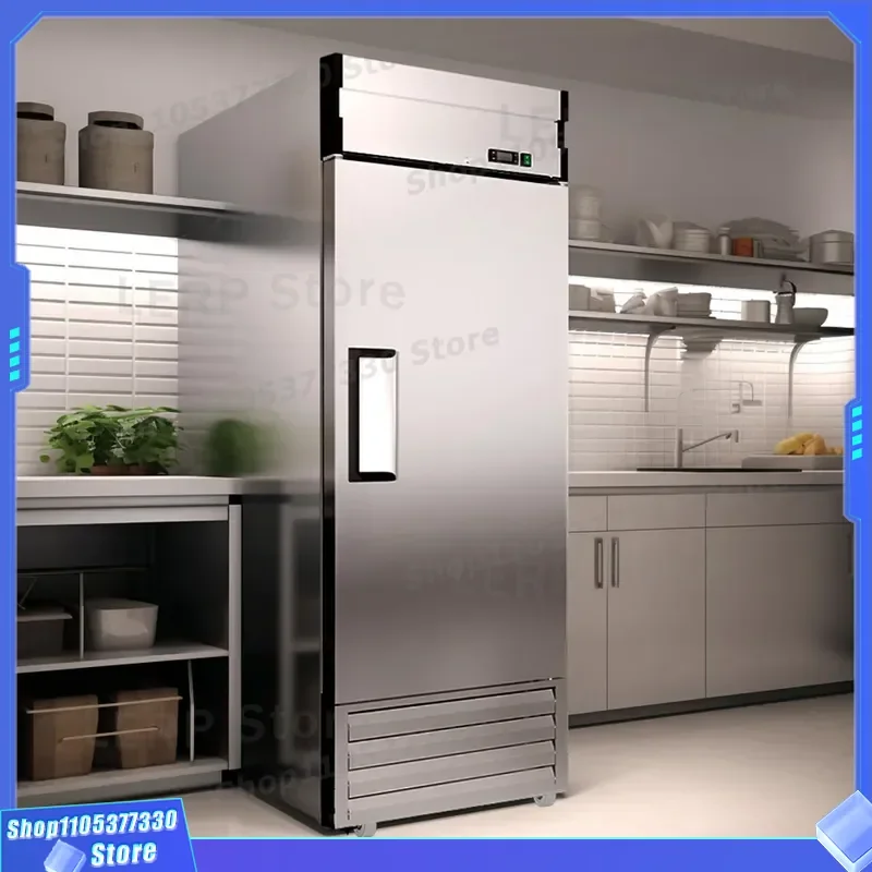 Commercial Vertical Air Cooled Freezer Stainless Steel Kitchen Refrigerator Low Temperature for Restaurant Hotel Use