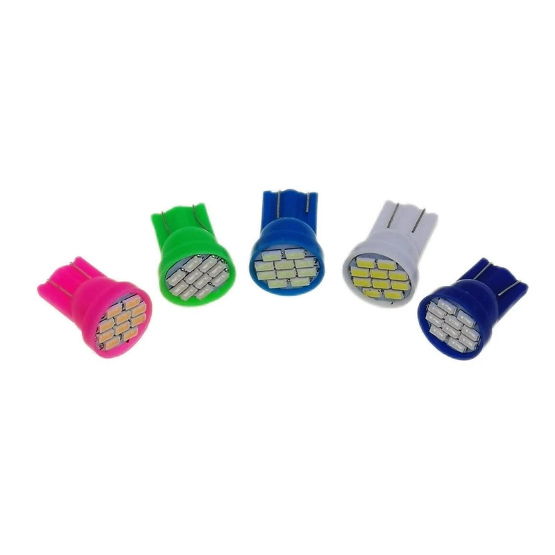 

Canbus W5W T10 10smd 3014 Auto Wedge Light Reading Lamp No Error Door Parking Bulb Blue Yellow Pink to white