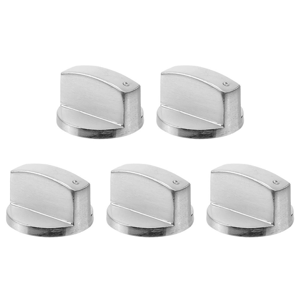 

5 Pcs Zinc Alloy Gas Cooker Knobs 6mm Hole Diameter Stove Control Switch Replacement Durable Use Safe Easy Installation Without