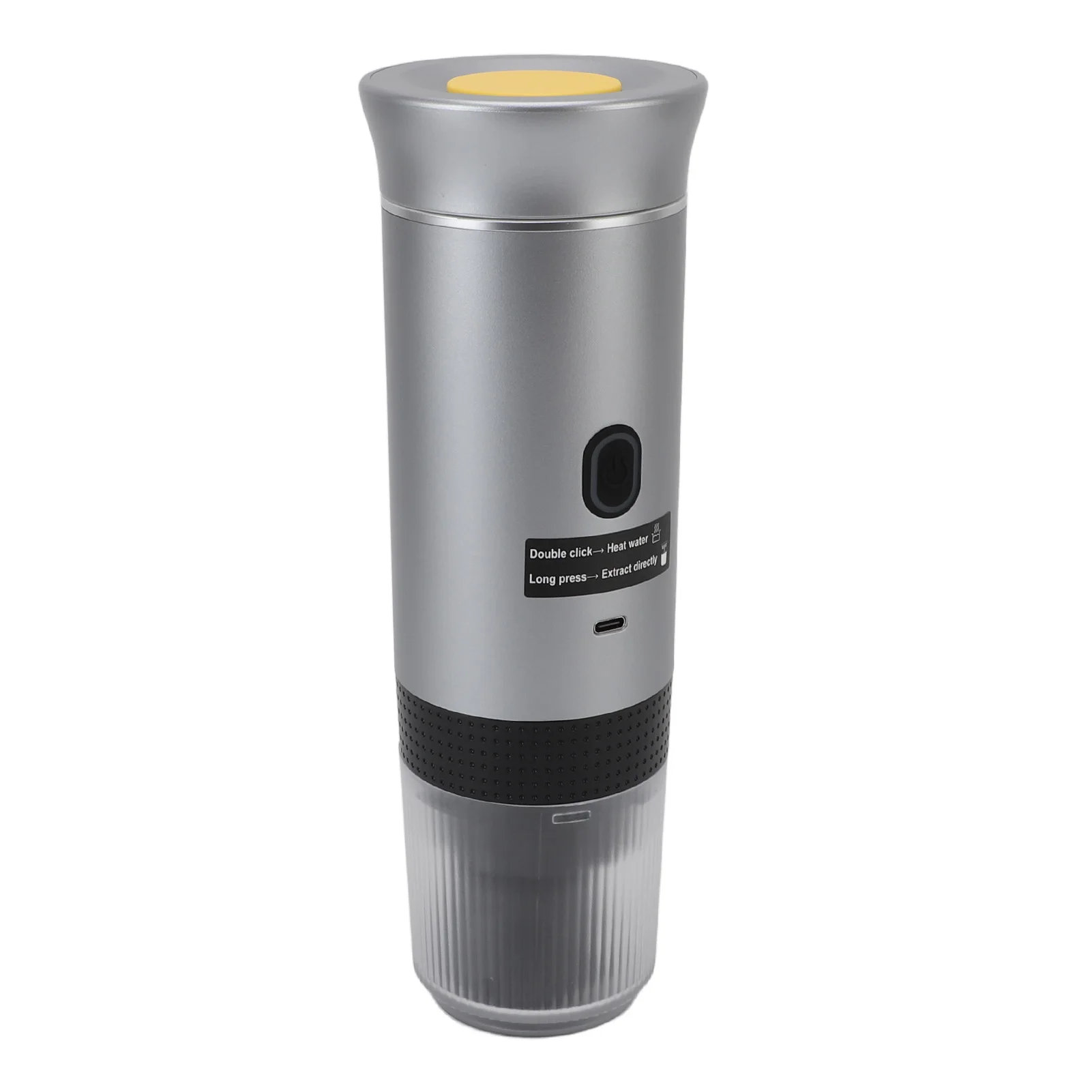 เครื่องชงกาแฟไฟฟ้าแบบพกพา 120ml 304 สแตนเลสสตีลเครื่องทําความร้อนอัตโนมัติเครื่องชงกาแฟสําหรับ Camping Hiking Office Home