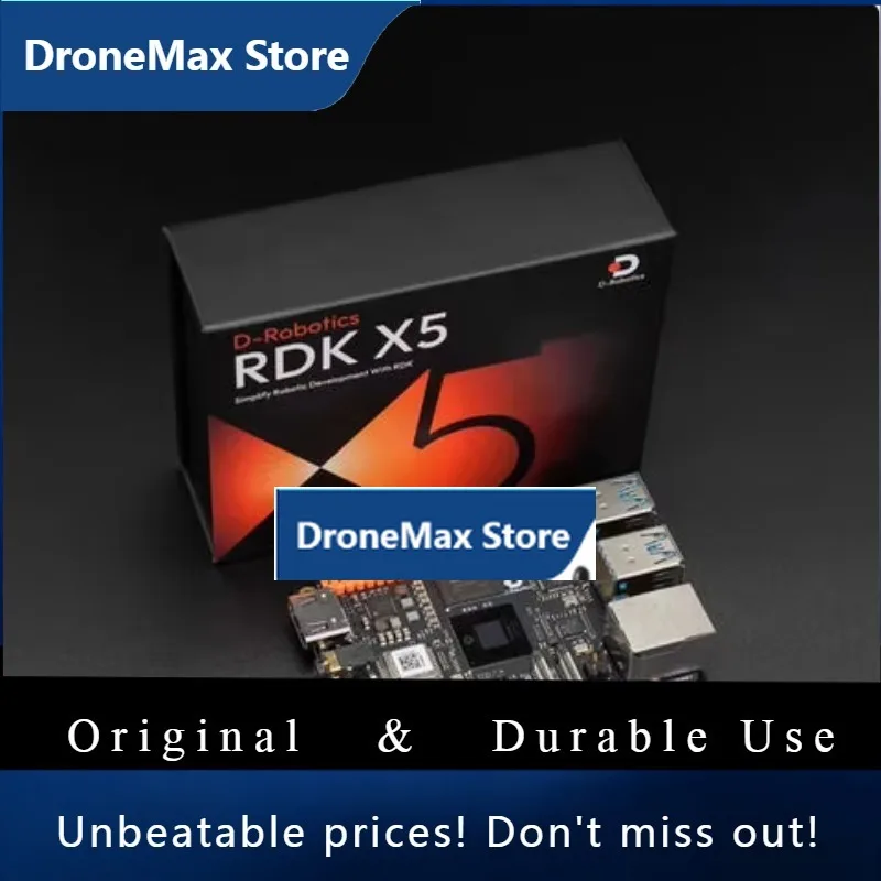 DroMaRDK X5 ROS 2 AI Robot Developer Kit, 10TOPS BPU, Pre-installed Ubuntu & TogetheROS.Bot, Supports On-Device LLM
