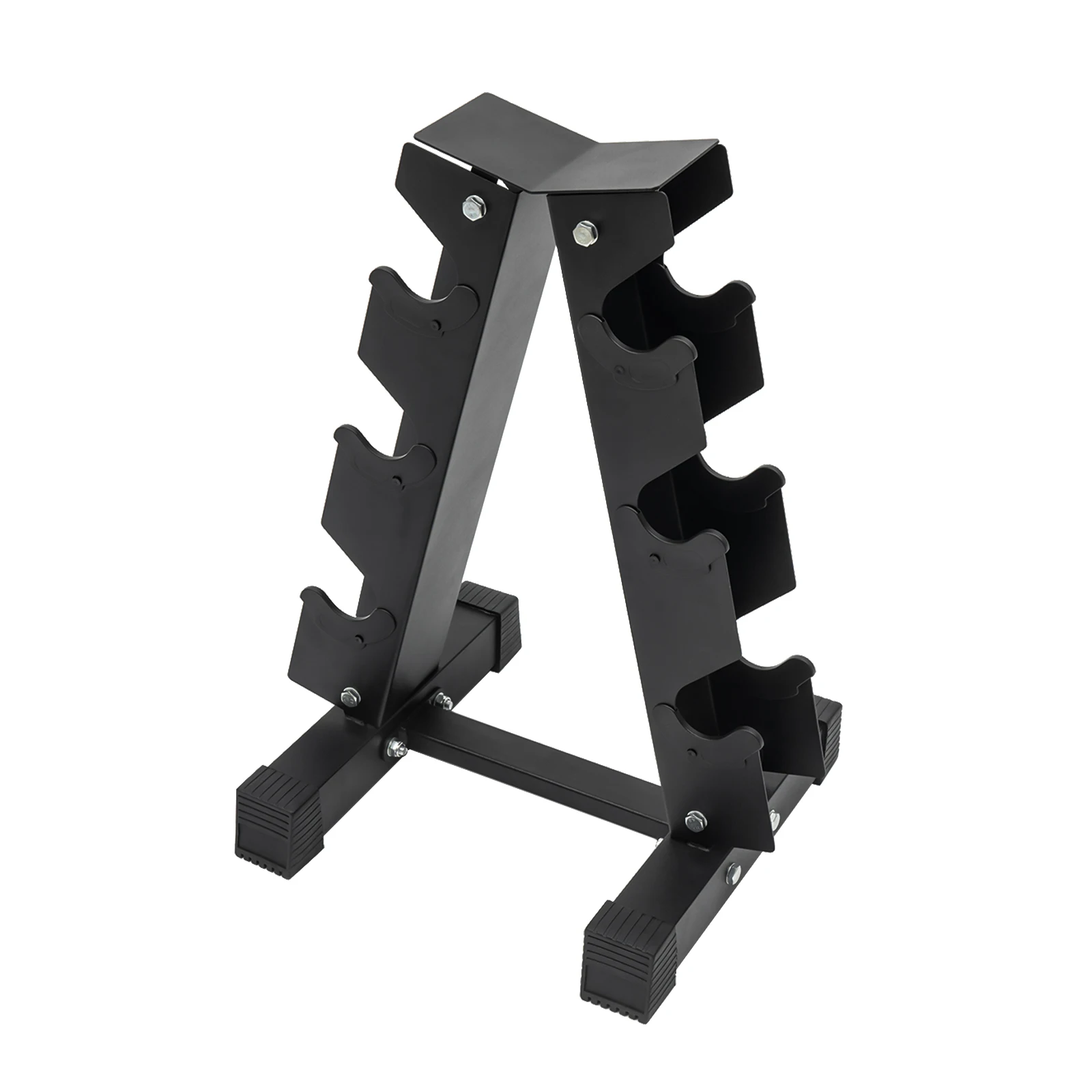 3/6 زوج الدمبل رف مثلث على شكل حامل أسود الصلب الدمبل تخزين الرف حامل الدمبل اللياقة البدنية الثقيلة برج الرف