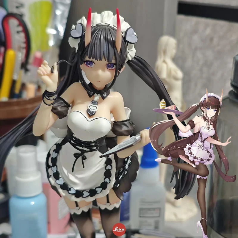 

В наличии: Модель GK Azur Lane Need Less Ice Коллекционная фигурка аниме-девушки в костюме горничной Ijn Noshiro со сменными двойными головными украшениями