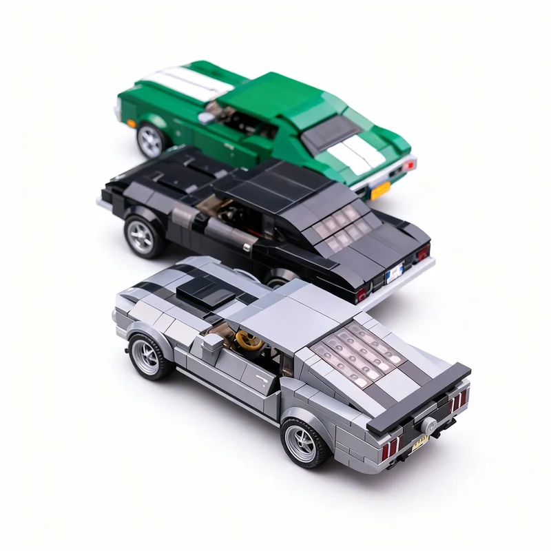 1087pcs MOC City Champions John Wick Car Bundle Model Building Blocks Construction Toys Christmas Gifts Idea DIY Kids Brick - view 3