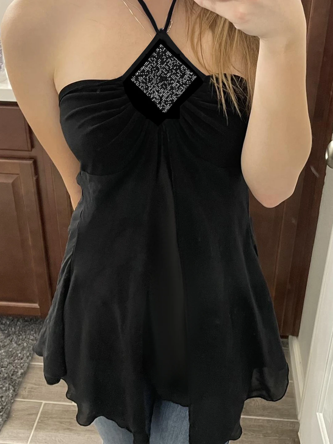 Romore Vintage violet paillettes décoré Me Ne sangle suspendue gilet à la mode Bal Design trajet Sle coupe ample haut pour femme