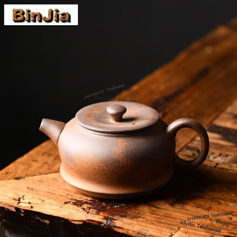 

65ml Old Rock Mud Small Pot Teapot Aesthetic Tea Infuser Pot Tea Maker Kettle with Filter Chinese Tea Teaset Accessories Craft