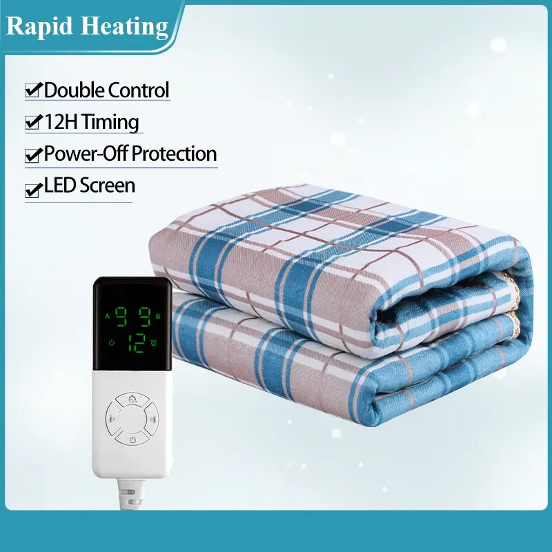 220V 140W 9 Heat Settings Queen Size Single Size Electric Heated Underblanket