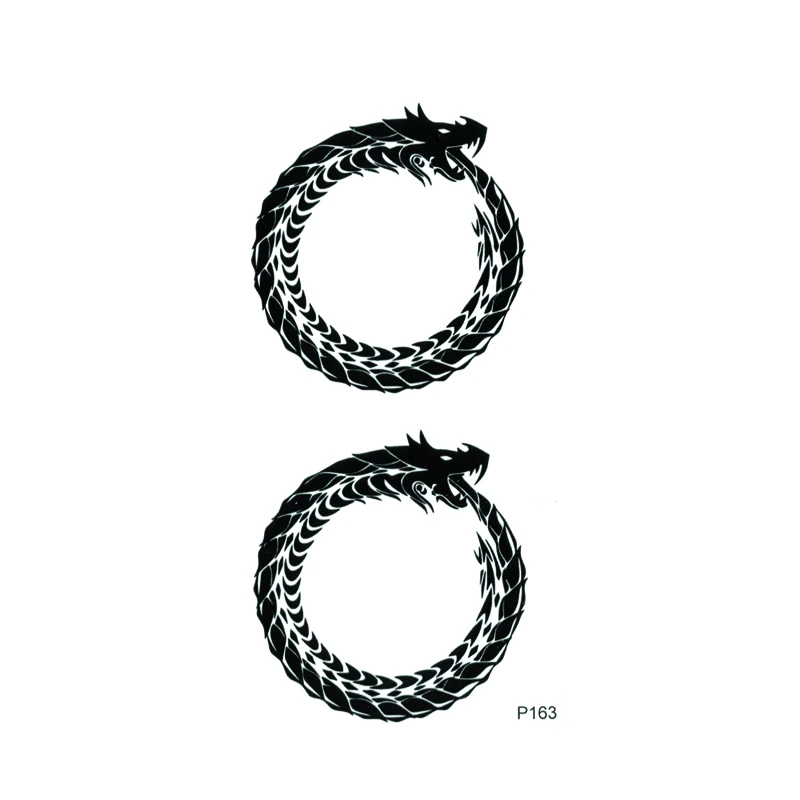 Ouroboros Waterproof Temporary Tattoo Sticker Snake Tatuagem Fake Tatoo Art Tatuajes Temporales Henna Tattoo Sleeve