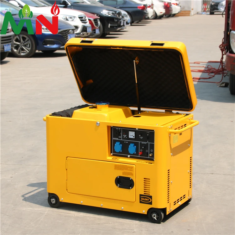 

Air cooled dies el generator silent yellow white auto start generator dies el generator 5kva