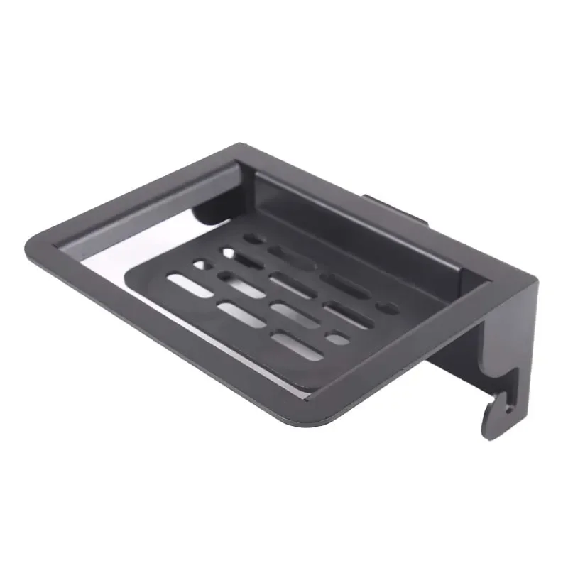 For Ford Maverick 2022 Black Aluminum Alloy Car Rear Expansion Rack Mobile Phone Tray Interior Modification Accessories