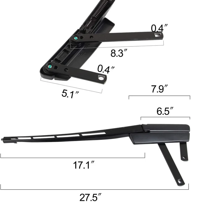 4L1955408 Front Right Car Windshield Wiper Arm Iron Wiper Arm for Audi Q7 2007-2016 4L1 955 408