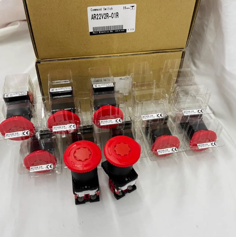 Interruttore di arresto di emergenza 2 pezzi AR22V2R-01R AR22V2R-02R