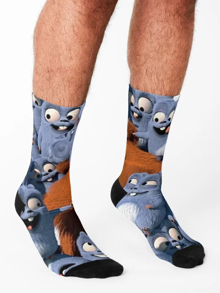 Grizzy and the Lemmings Socks basketball hockey kawaii valentine gift ideas Women Socks Men's