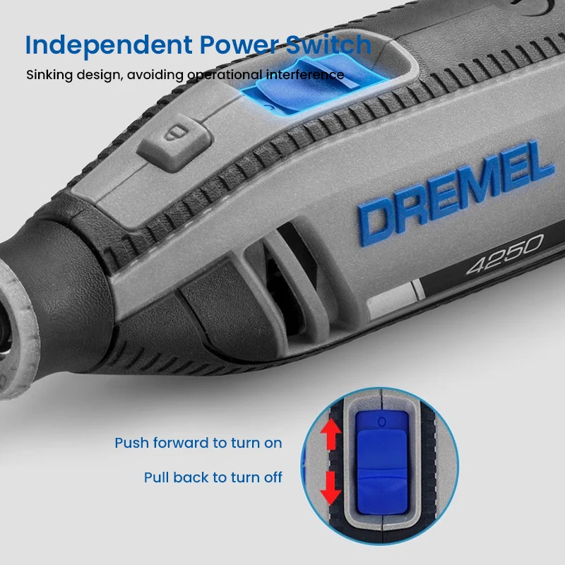 DREMEL 4250 175W elektryczny młynek 5000-35000 obr/min narzędzie obrotowe ze zmienną prędkością 50 szt. Narzędzia wielofunkcyjne akcesoria do