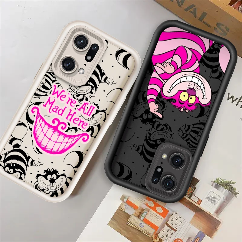 

Alice In Wonderland Cute For OPPO Find X5 X3 A58 A57 A55 A53 A54 A92 A72 A74 A54 A74 A36 A76 A78 A94 Eye Ladder Phone Case Soft