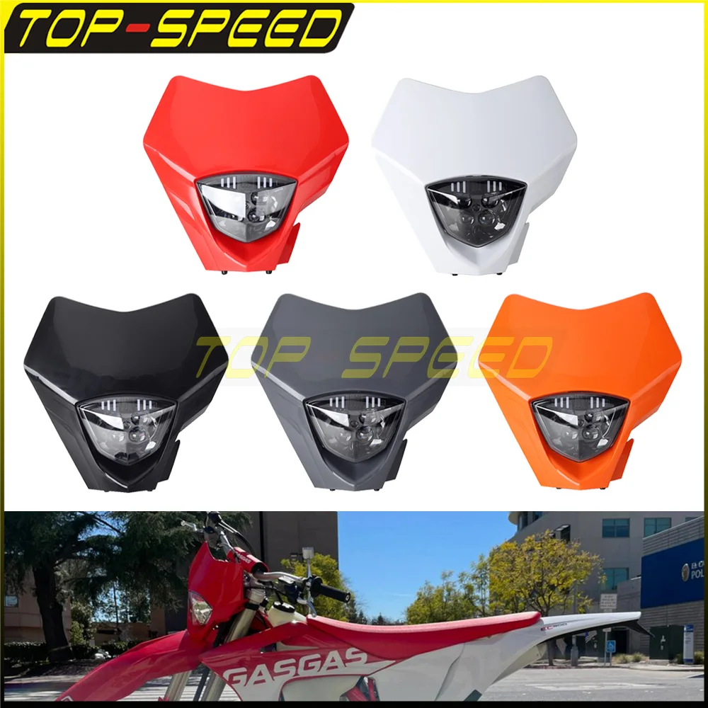 Supermoto Head Light LED Headlamp For GASGAS EC EX 250F 350F 450F MC 250F 450 Enduro Motorcycle Parts Plasitic Headlight 2021-23