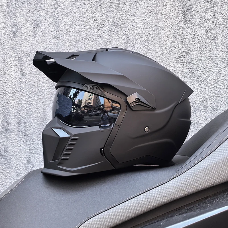 ORZ-GB3 high-quality retro motorcycle helmet modular multifunctional combination full helmet DOT approved personalized warrior