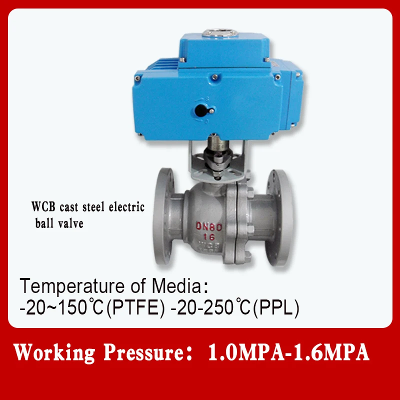 Imagem -03 - Válvula de Esfera Elétrica Flangeada Interruptor Ptfe Regulador Inteligente Água e ar 220v 420ma Q941f16p Dn15 20 25 32 1-1 4