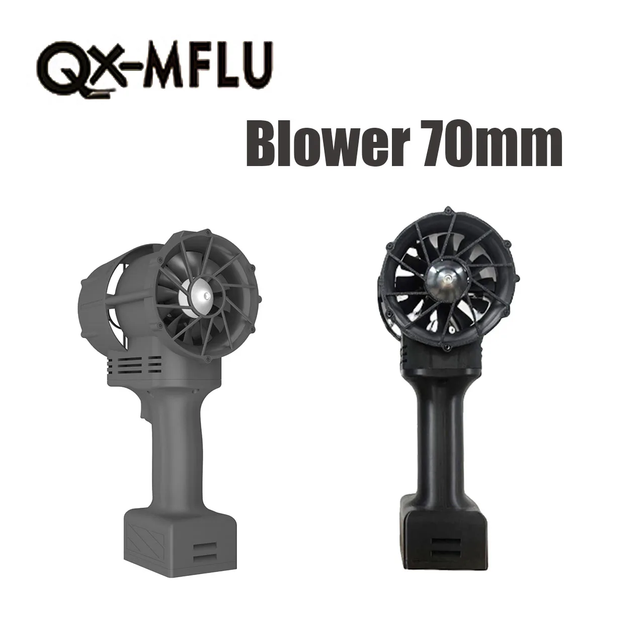 Ventilador potente turbo portátil QX-MFLU de 70mm para coche, soplador de eliminación de agua, nieve y polvo de alta eficiencia